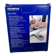 Olympus WS-600S Digital Voice Recorder 140151 Silver 2GB 529 Hour Recording Time