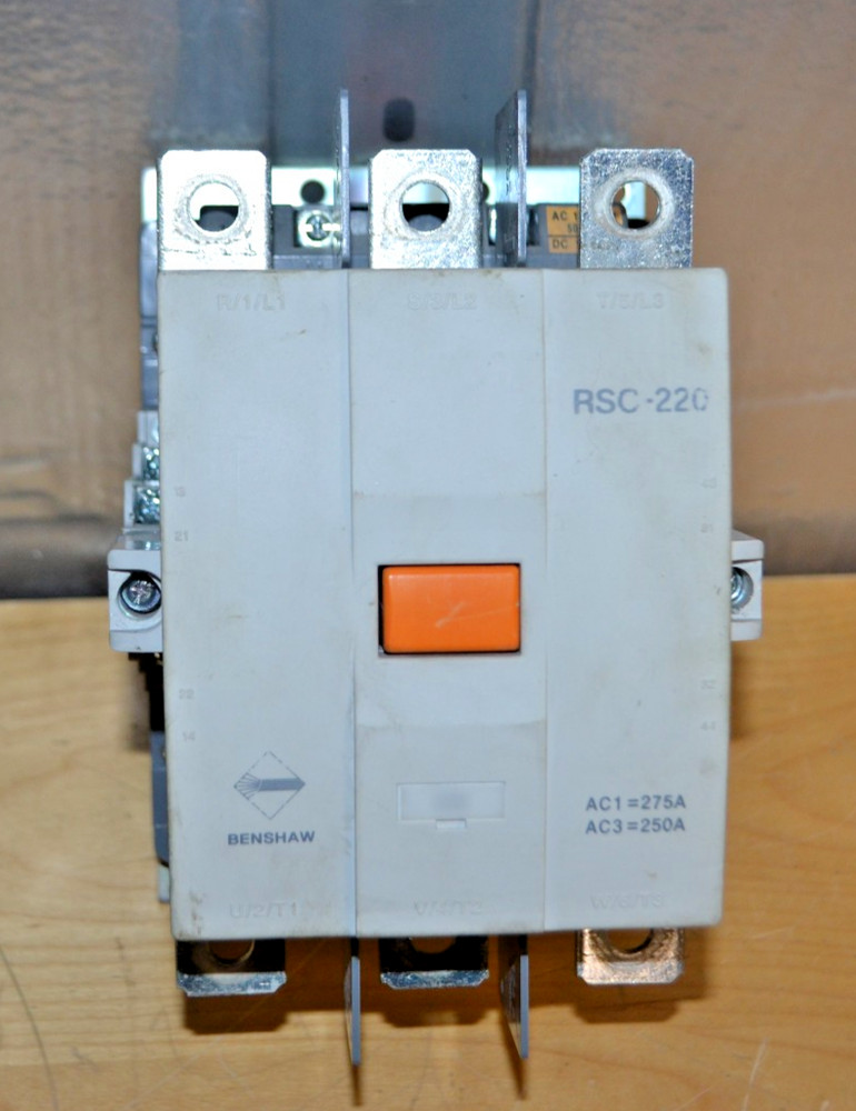 Benshaw ~ RSC-220 ~ 3 Pole Magnetic Contactor ~ 150 HP , 460 Volt