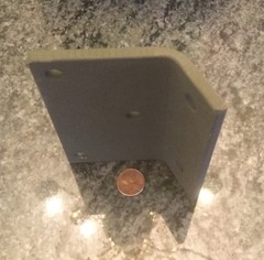 mounting angle bracket 1/4 inch 3 x 4 1/2 inches 1227397 4 holes 5 ton M939
