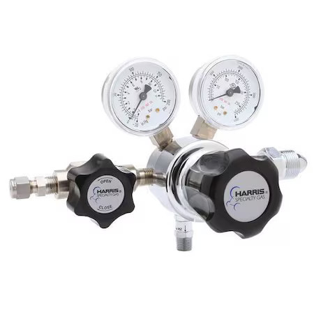 Harris Kh1042 High Purity Gas Regulator, Hydrogen, Methane, Single Stage,