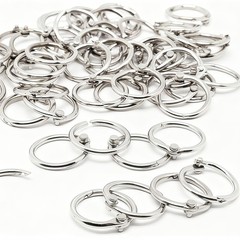 Small Binder Rings 1/2 inch 50 Pcs Mini Book Key 50PCS, Silver