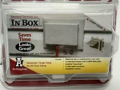 Arlington DBHS1W HORIZONTAL IN BOX Electrical Box W/ Weatherproof Cover Vinyl
