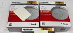 3PK USI Hardwired 1-Year Battery Backup Smoke Detector with Photoelectric Sensor
