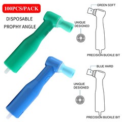 100-1000 pcs Dental Disposable Prophy Angles Soft & Firm Cup 105° -Latex Free