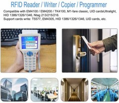 3.2 Inch Full Color Screen Handheld RFID NFC Copier Reader Smart Display USB