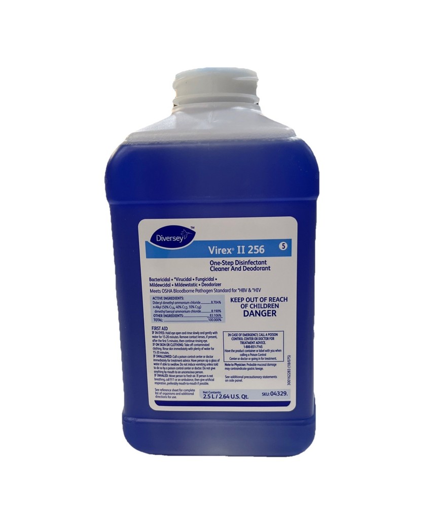 Diversey Virex II 256 One Step Disinfectant Cleaner And Deodorant 2.5L