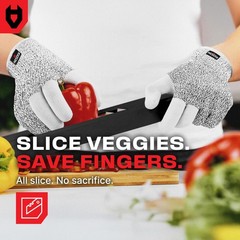 Cut Resistant Work Gloves for Women and Men, with Reinforced Fingers; Comfort…