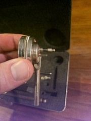 LS STARRETT No. 196 Universal Dial Test Indicator Set in Padded Case Vintage USA
