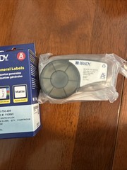 Brady M21750499 Label Tape – Black on White (2 Pack)