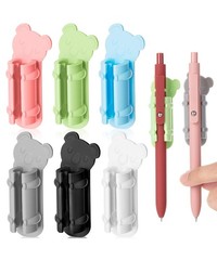 Koala Pencil Clip, 6 Pack, Silicone Pen Holder, Wall Desk, Assorted