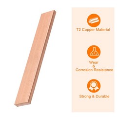 Copper Flat Bar 1/4″ Thickness x 1″ Width x 6″ Length Copper Bar Stock