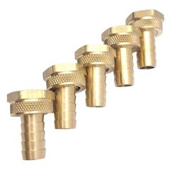 Lot of 5 Dixon 5911012C Barb Hose Fittings, for 5/8in Hose, GHT 3/4in, 150 PSI