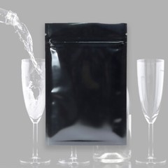 Food Safe Black Mylar Storage Bags Heat Seal Packaging Bags Waterproof Wrappers