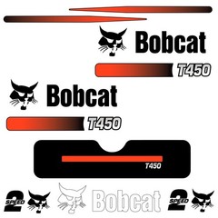 Fits T450 Bobcat Skid Steer Replacement Decals