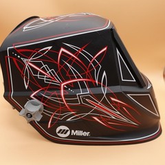 Miller Classic Series VS Auto Darkening Welding Helmet Digital Black Red Graphic