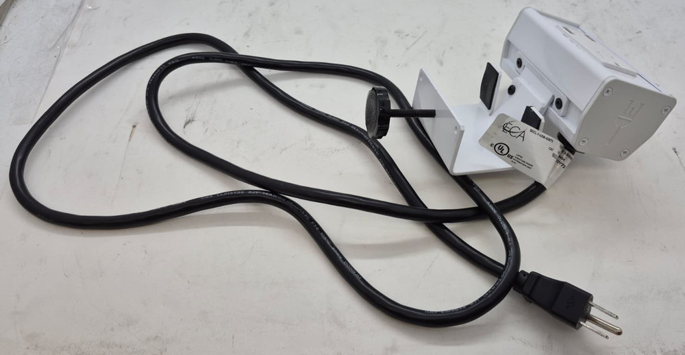 ECA 1 Outlet 2 USB Table Edge Power Outlet with Clamp