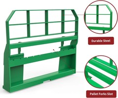 4000lbs Pallet Fork Frame, 46″ Skid Steer Pallet Fork Frame for Loaders Tractors