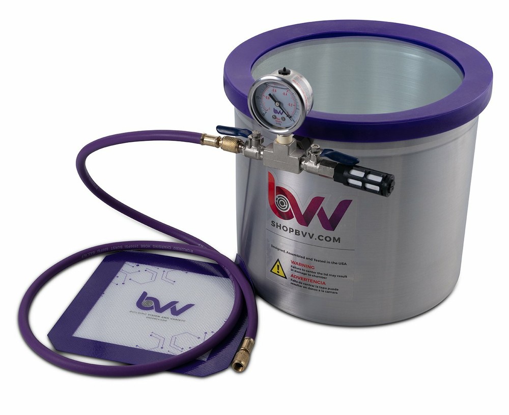 BVV Best Value Vacs 3 Gallon Aluminum Side Mount Vacuum Chamber