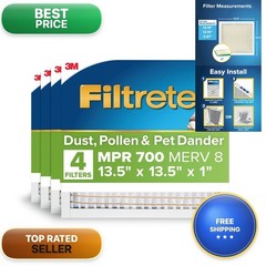 Filtrete 13.5X13.5X1 Ac Furnace Air Filter Merv 8 Mpr 700 Tough On Pollen Easy