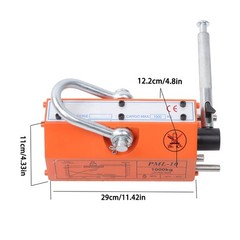 2200Lbs/1000kg Magnetic Lifter Lifting Magnet Neodymium Hoist 2 Safety Factor