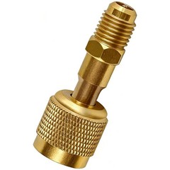 1x R32 R454B Brass Adapter 1/4″ Thread For A2L R454B/R32 Tanks Split Systems