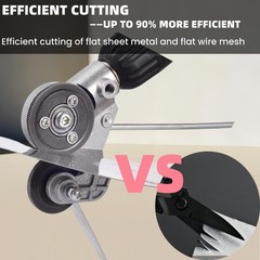 Upgraded Drill Plate Cutter, Metal Shear Drilling Attachment, Plate Cutter wi…