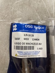 osg royco 5303f 124404 3/8-16 2B set of 3 taps