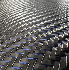 3K Carbon Fiber Blue Metallic Reflection Mixed Twill Fabric Cloth 100cm * 50cm