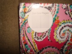 VERA BRADLEY DOTTED JOURNAL WILDFIRE PAISLEY FUCHSIA