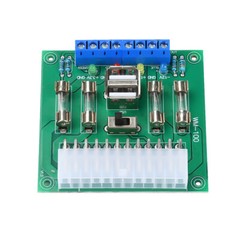 20Pin 24Pin ATX Benchtop Board Computer PC Power Supply Breakout Adapter Module