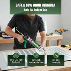 Seal Bond CS-4300 Mirror Adhesive, Low Odor, VOC Natural (Off-White)