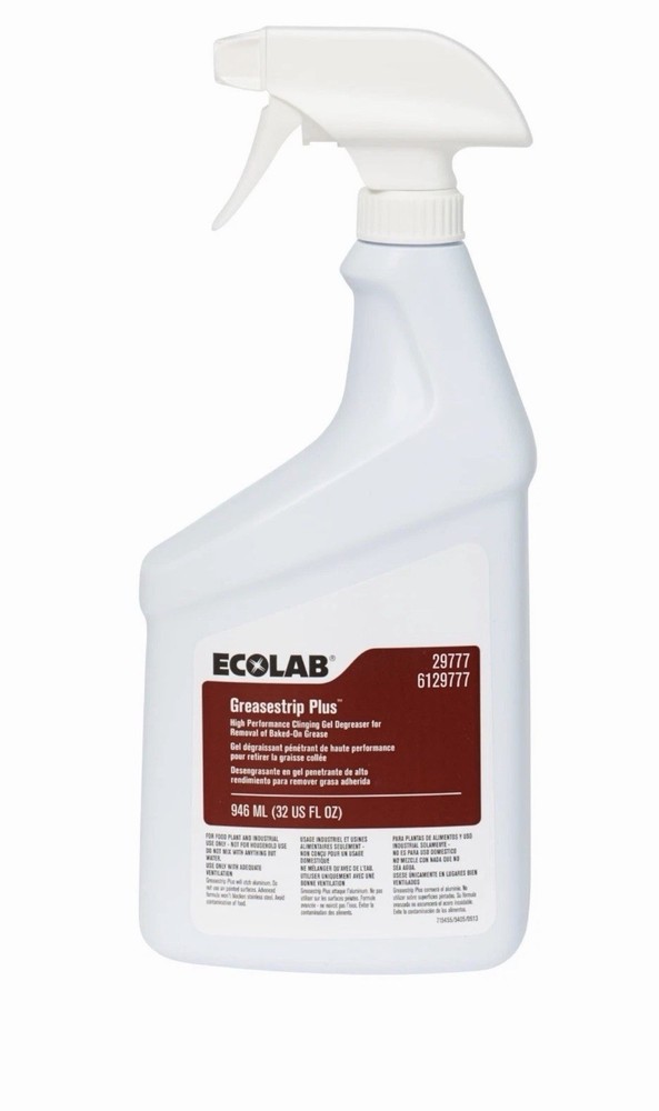 Ecolab Greasestrip Plus Degreaser- 32 FL OZ Gel Degreaser NEW FAST SHIPPING
