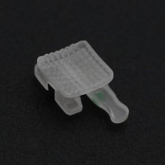 Orthodontic Ceramic Brackets w/Metal Slot 022 018 Roth MBT 3 Hook Braces Clarity