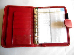 Franklin Covey Day One Compact Red Planner Binder 7 Rings