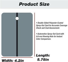 LAUCO Metal Spray Out Cards 4″ x 6″ Spray Out Sample Cards (50 Pack)