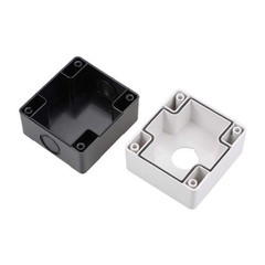 22mm 1 Button Holes Push Button Switch Control Station Box in White and Black
