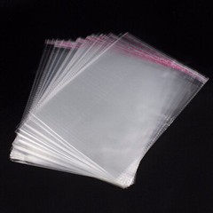 Clear Self Adhesive OPP Bags Cellophane Tape Peel Poly Seal Plastic Packing Bags