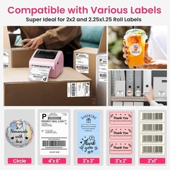 4×6 Printer Bluetooth Shipping Label Printer for Thermal Label USPS UPS FedEx