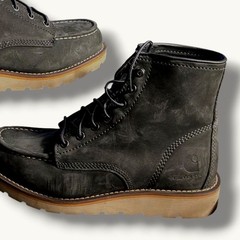 Women’s 8M Carhartt 6″ Soft Moc Toe Wedge Boot, Dark Grey Leather Safety Boots