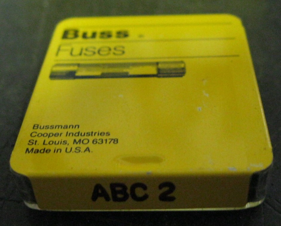 Bussmann ABC 2 Fuses Box Of 5