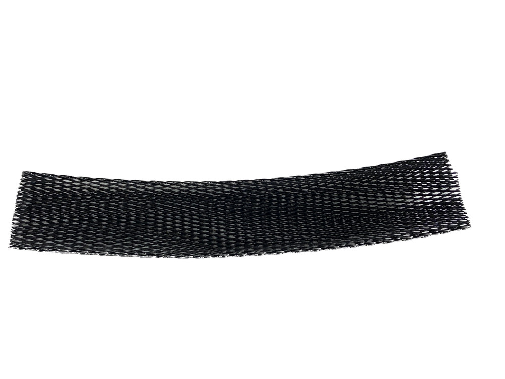 1-1/2″ – 2″ BLACK Plastic Web Mesh Protective Sleeve – Sold by the foot