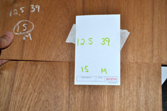 Teak Raw Wood Veneer Sheet 12.5 x 39 inches 1/42nd Blemished M35137-10