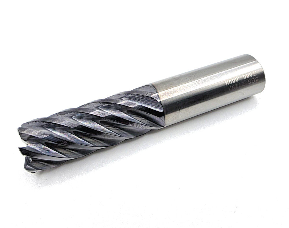 SGS 3/4″ Diameter 7 Flute .060 CR 1-7/8″ LOC x 4″ OAL Endmill 77252 New