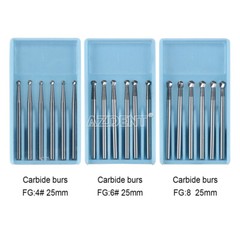 Dental Tungsten Carbide Bur FG Round/ Straight Fissure Surgical Handpiece Drill