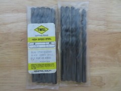 5 pcs TWILL Jobber Length Twist Drills Letter L Split Point 135 Degrees Brazil