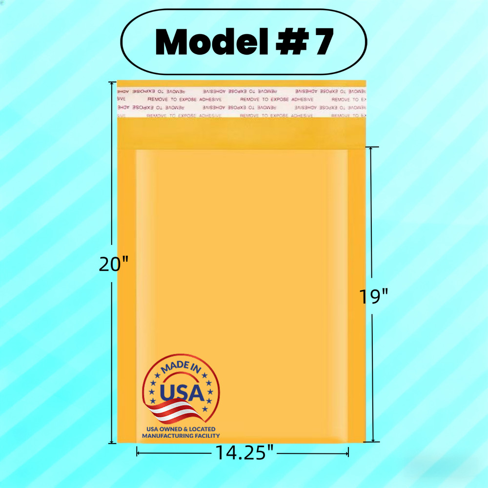 1-500 #7 14.25×19 Kraft Bubble Mailers Padded Envelopes Shipping Mailing Bags