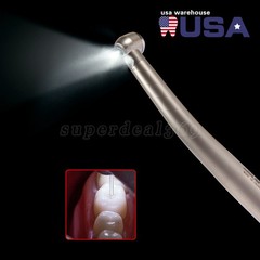 NSK Style Dental Fiber Optic LED E-generator High Speed Handpiece Turbine 4Holes