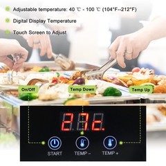 Electric Roll Top Chef Chafing Dish Buffet Set 2 Pans Buffet Servers and Warm…