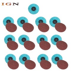 25× 3 inch 36 Grit Aluminum Oxide Roll Lock Die Grinder Sanding Grinding Disc US