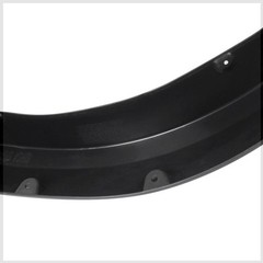 4Pcs ABS Wheel Protector Flare Black Matte Rivet-Textured Paintable 132-5186